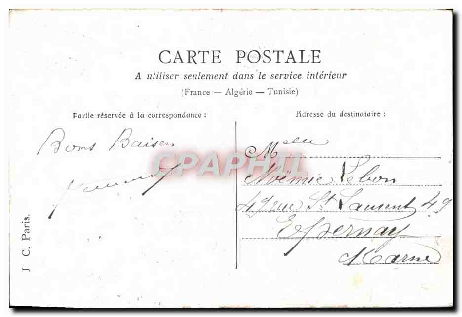 CPA Fantaisie Femme Pitou et Ninou — Rückseite