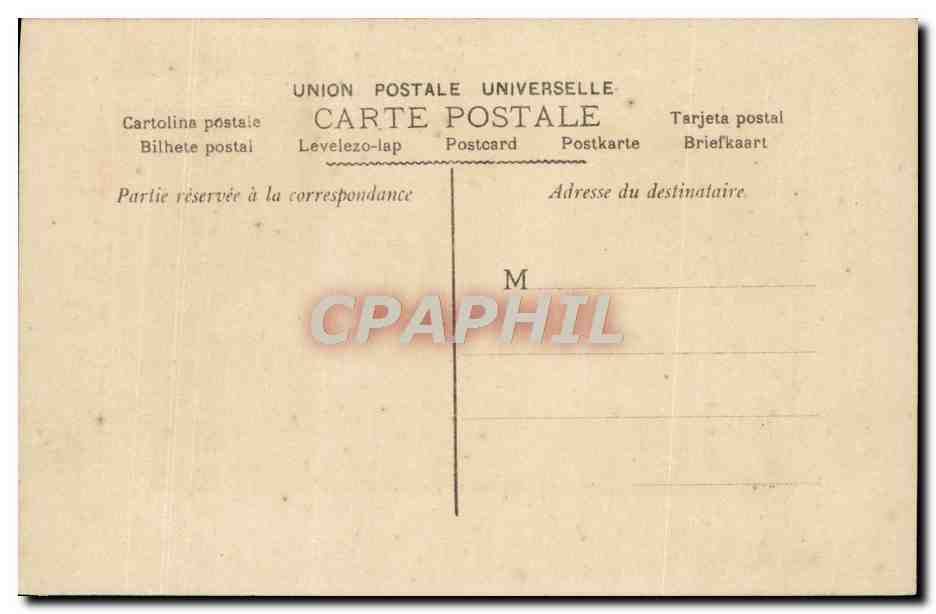 CPA Fantaisie Femme La mort de Manon — Verso