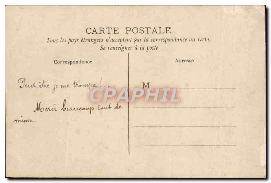 CPA Fantaisie Femme Boite aux lettres — Rückseite
