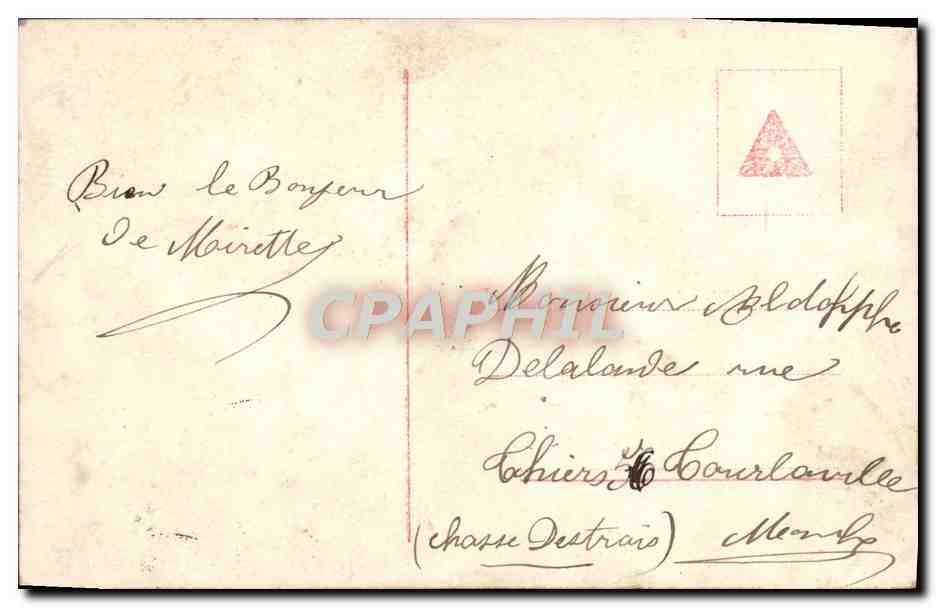CPA Fantaisie Femme Chat Chaton — Rückseite