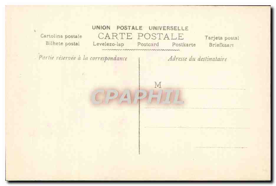 CPA Fantaisie Femme Enfant Cygne — Rückseite