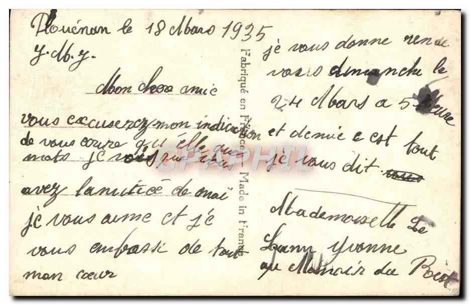 La Marguerite ? — Te quiero — ABC 2929 — Reverso