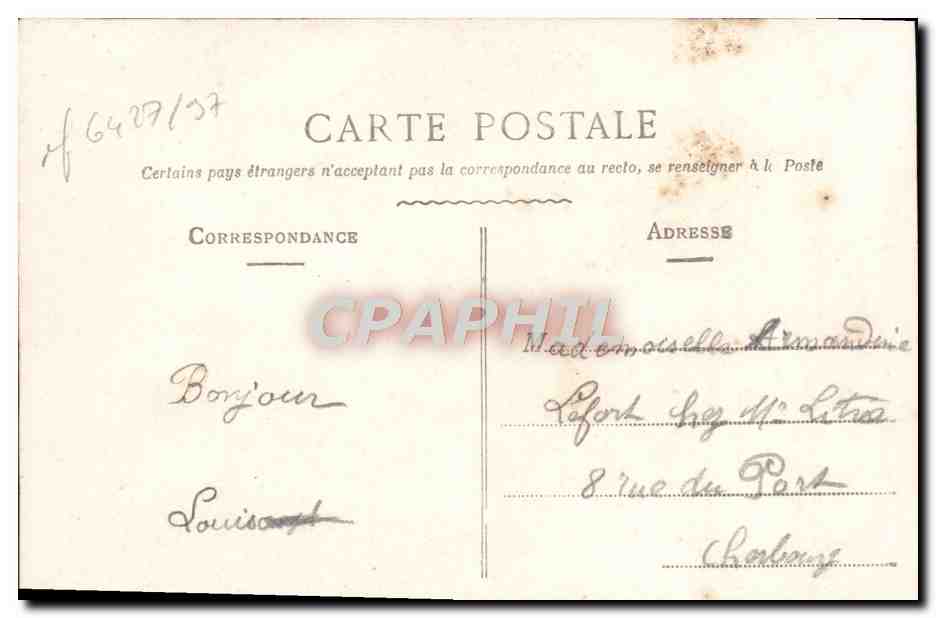 CPA Fantaisie Femme Semeuse — Back