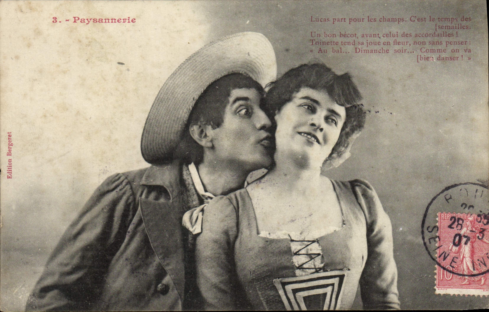Paysannerie — Lucas et Toinette — Édition Bergeret n°3