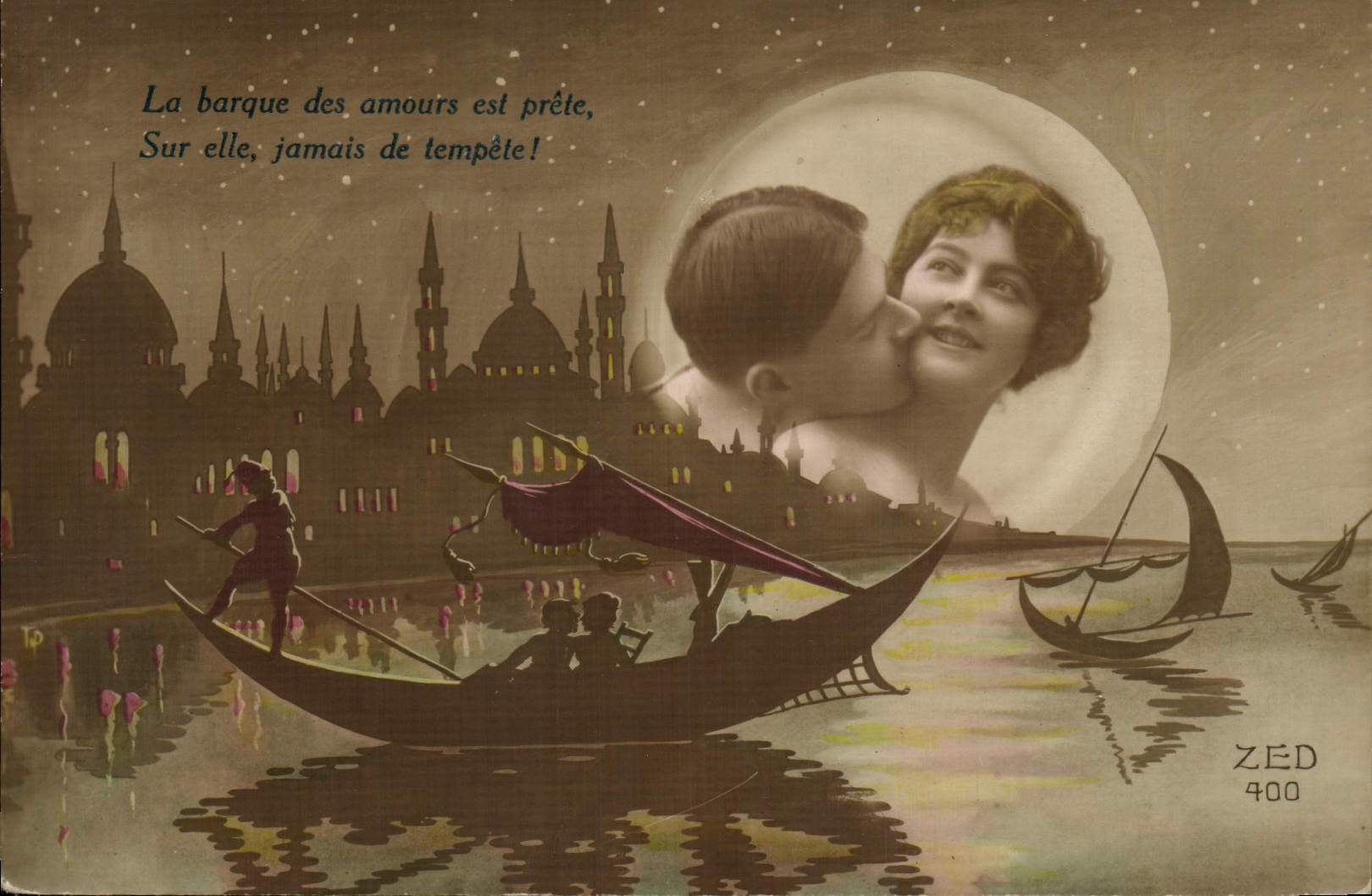 CPA Fantaisie Femme Venise