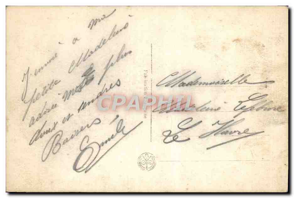 CPA Fantaisie Femme Venise — Rückseite