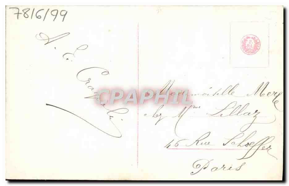 CPA Fantaisie enfant Boules de neige — Rückseite