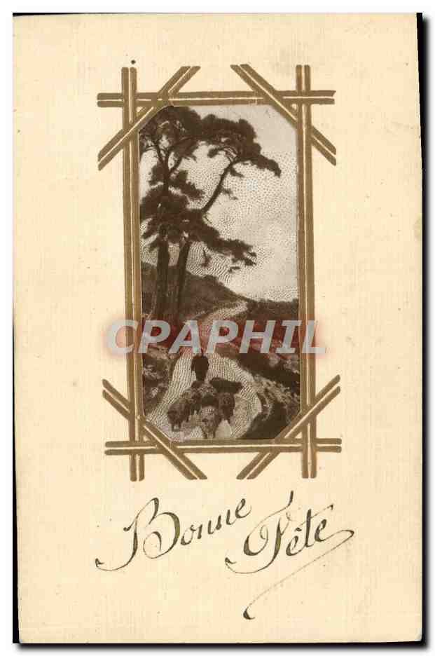 CPA Fantaisie Bonne fete Moutons