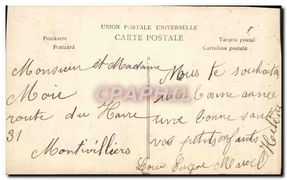 CPA Fantaisie Enfants Boules de neige — Verso