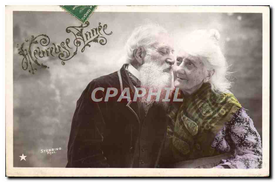 CPA Fantaisie Femme Grand Mere Grand Pere