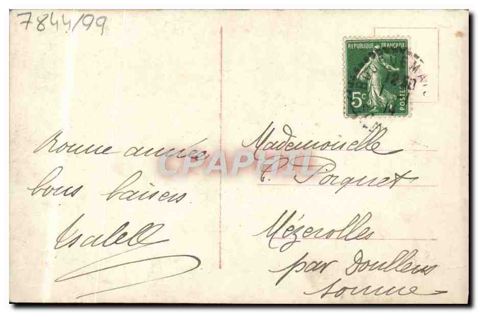 CPA Fantaisie Femmes Enfant  — Rückseite