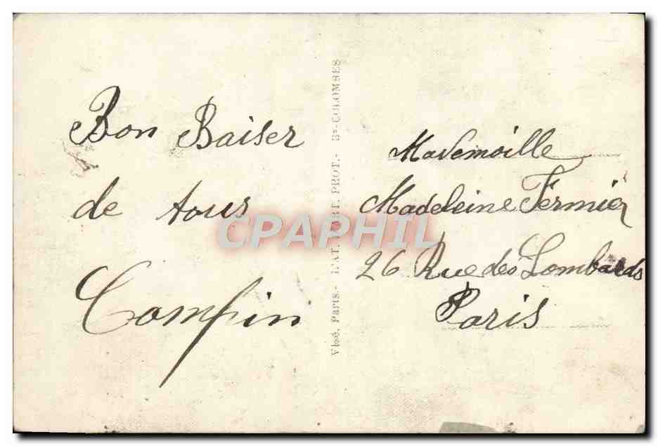 CPA Fantaisie Fleurs Paques Poussin  — Rückseite