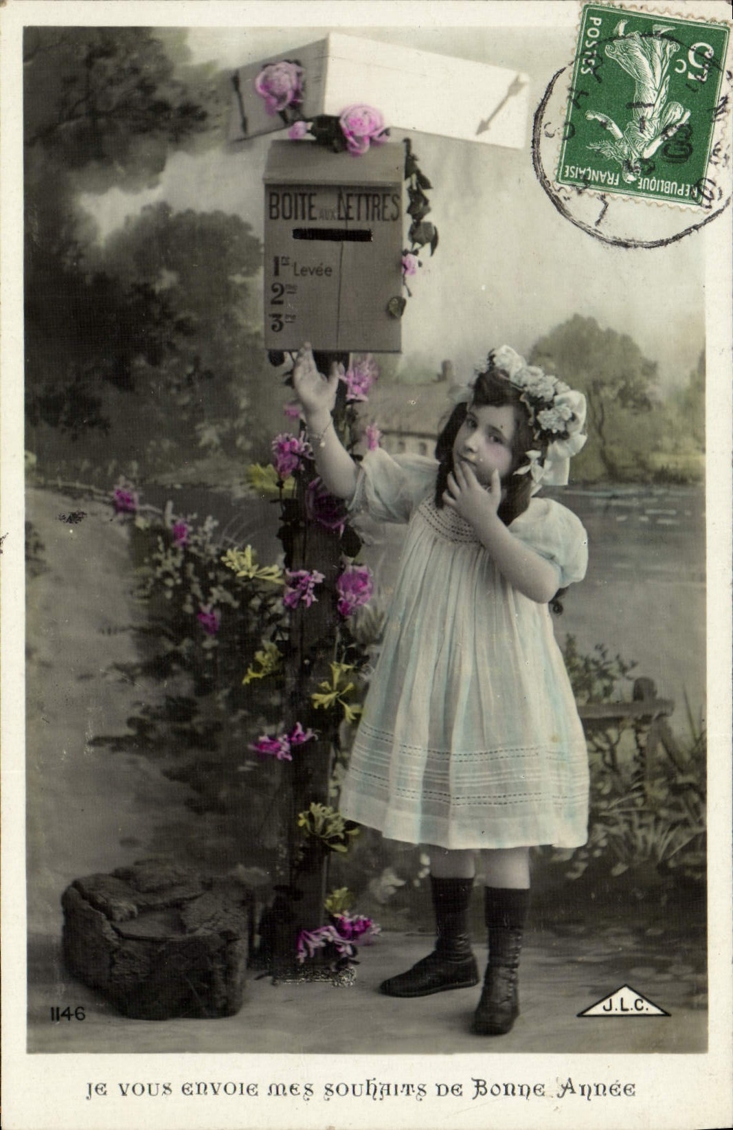 CPA Fantaisie Enfant Boite aux lettres