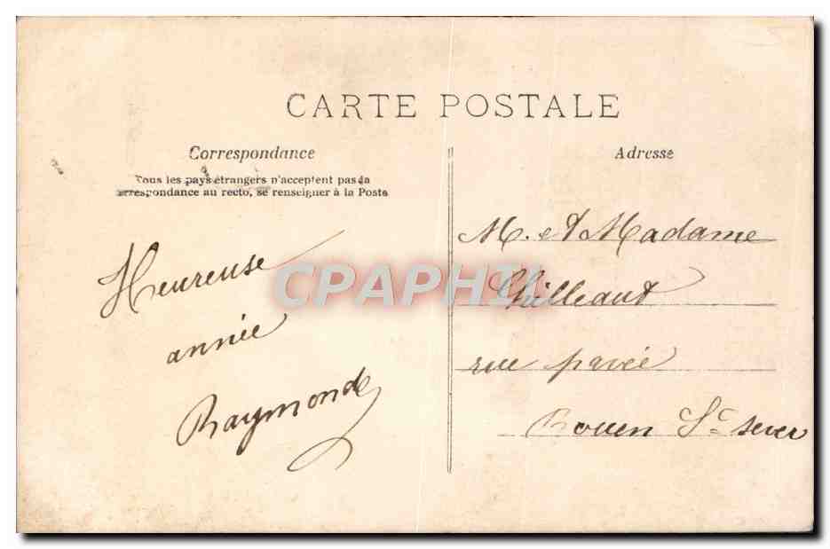 CPA Fantaisie Enfant Globe — Verso