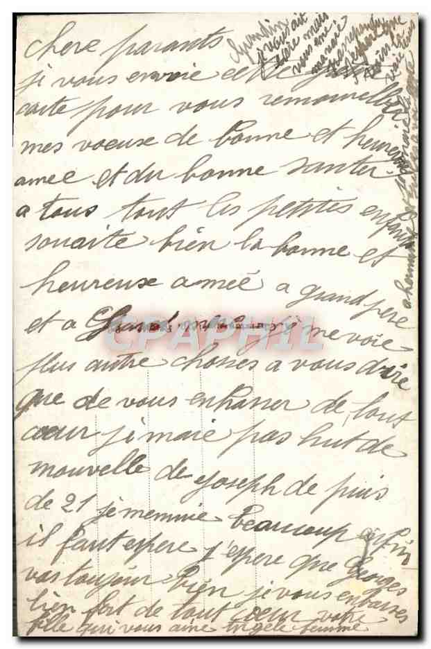 CPA Fantaisie Enfants Fer a cheval — Rückseite