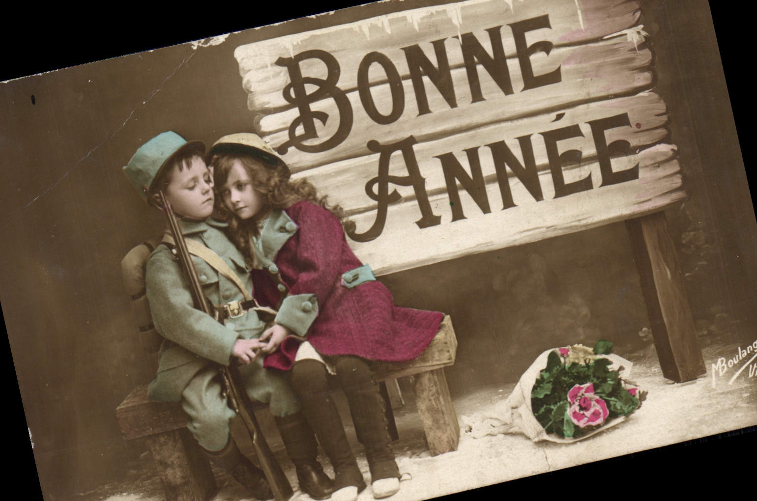 CPA Fantaisie Enfants soldat Militaria