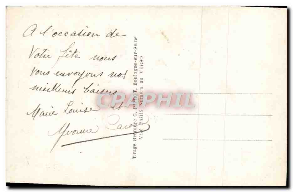 CPA Fantaisie Enfants Jumelles Jumeaux — Verso