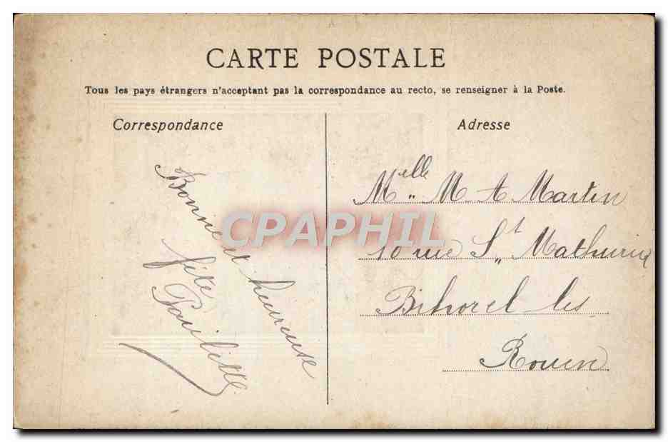 CPA Fantaisie Enfants Chat Chaton  — Back