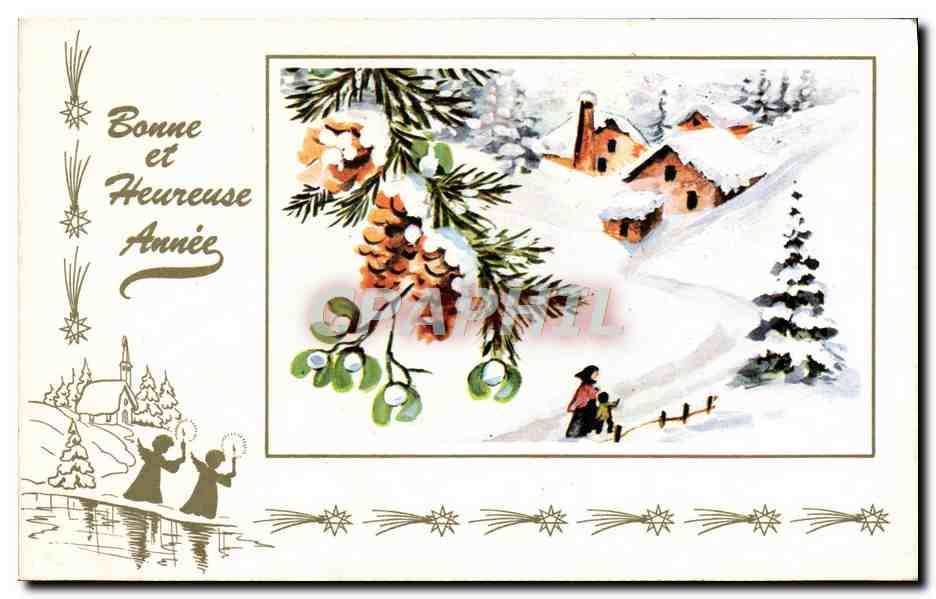 CPA Fantaisie Neige 