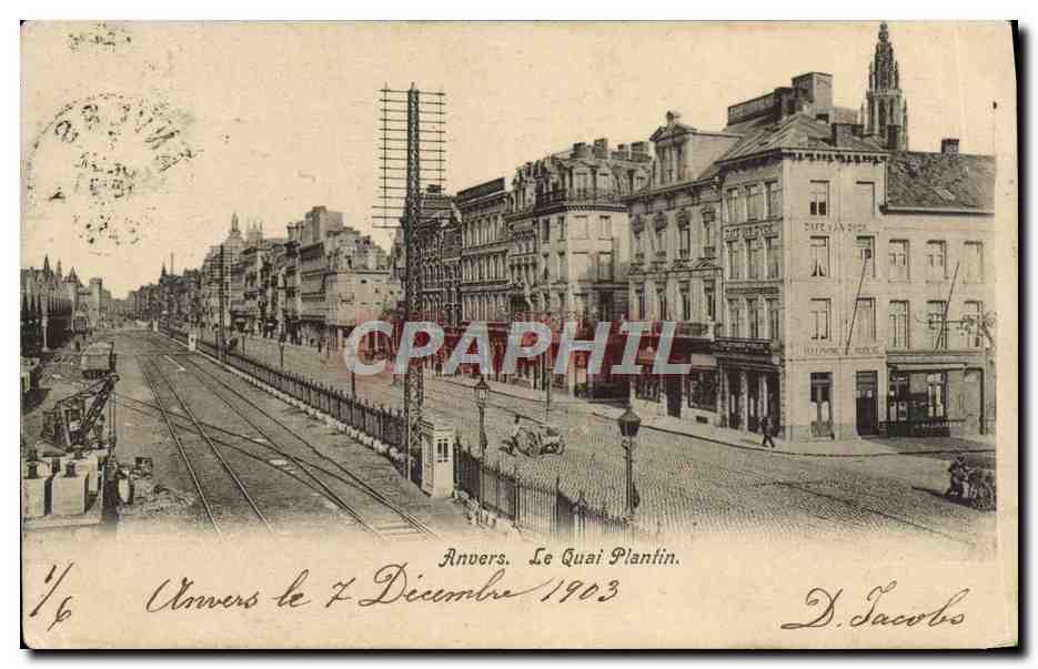 CPA Anvers Le Quai Plantin