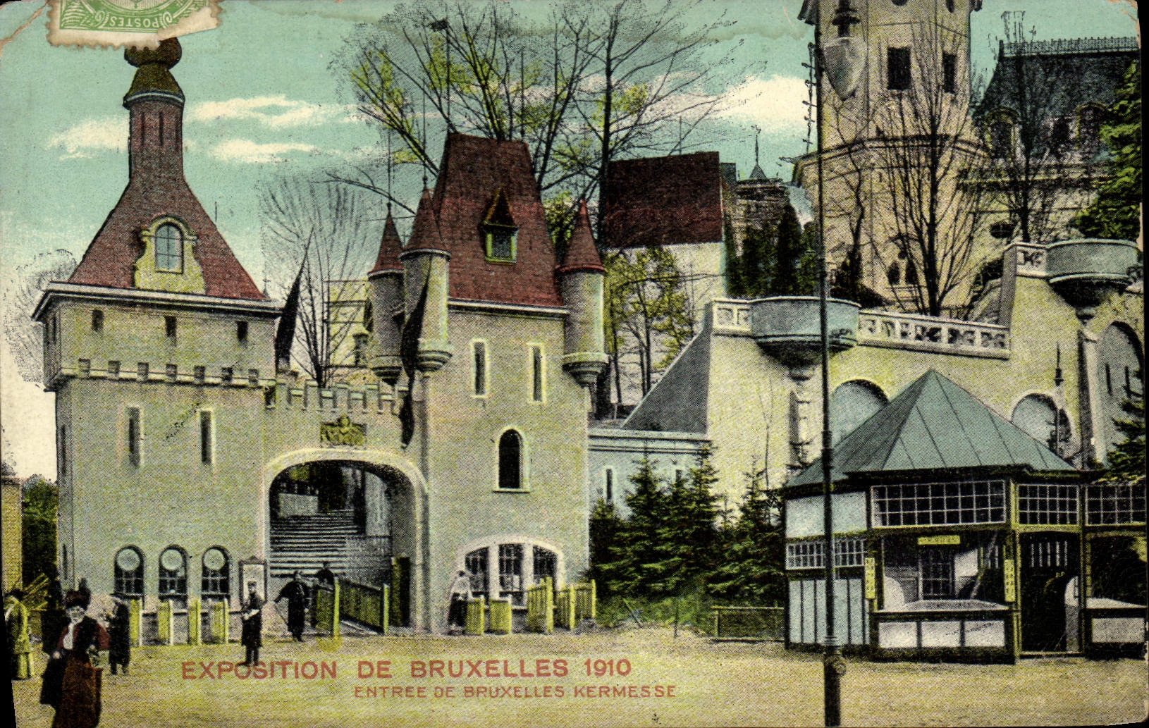CPA Exposition de Bruxelles 1910 Entree de Bruxelles kermesse