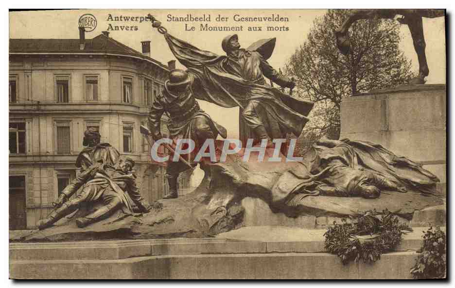 CPA Anvers Le Monument aux morts Militaria 