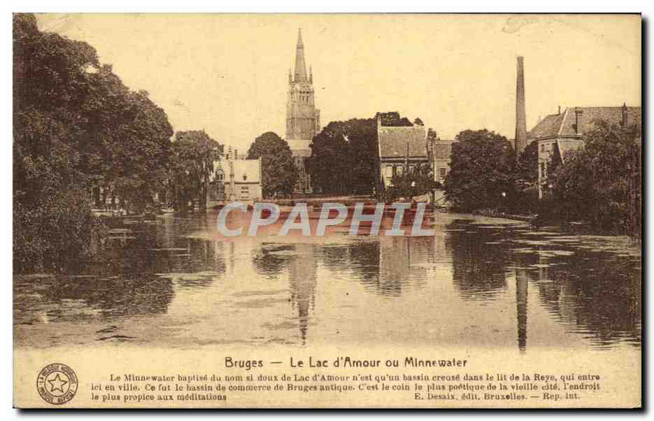 CPA Bruges Le Lac d'Amour ou Minnewater