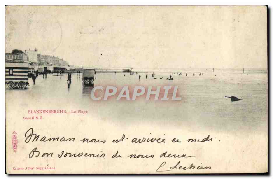 CPA Blankenberghe La Plage