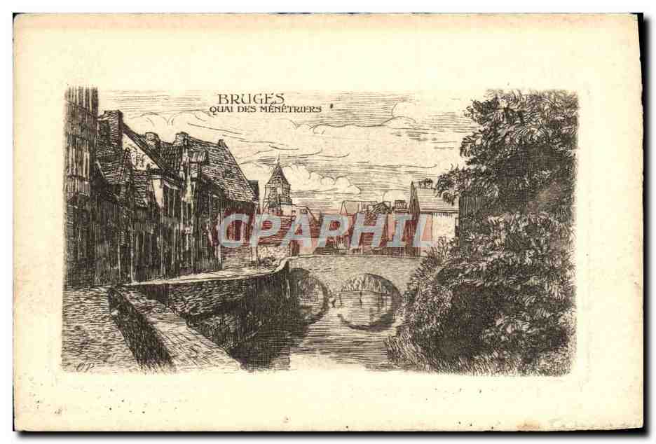 CPA Bruges Quai Des Memetriers
