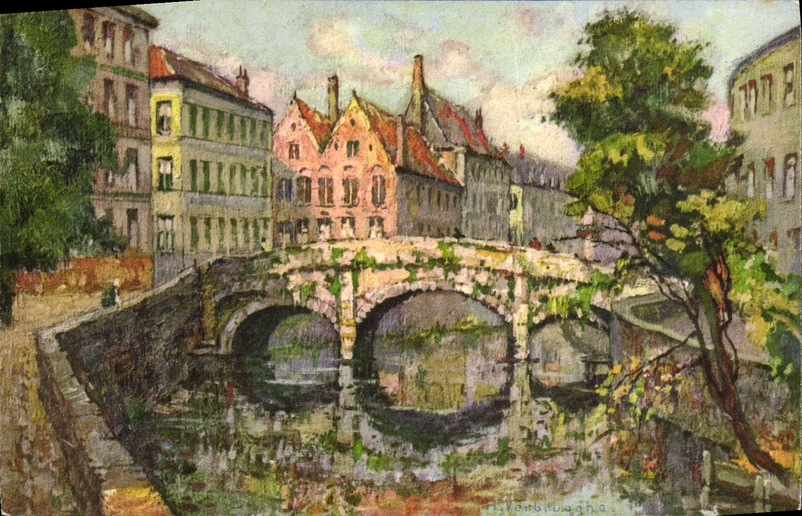 CPA Bruges Le Pont des Augustins Bruges