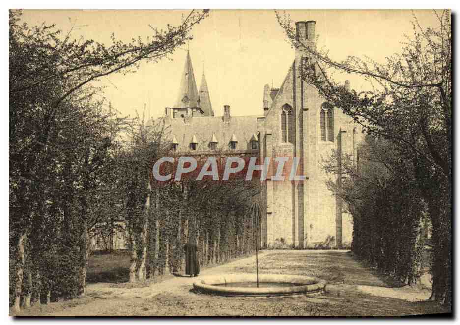 CPA Maredsous Abbaye Une des allees du Jardin