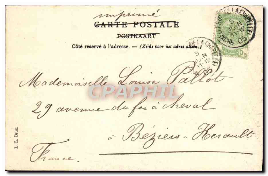 CPA 75eme Anniversaire Belgique Militaria  — Rückseite