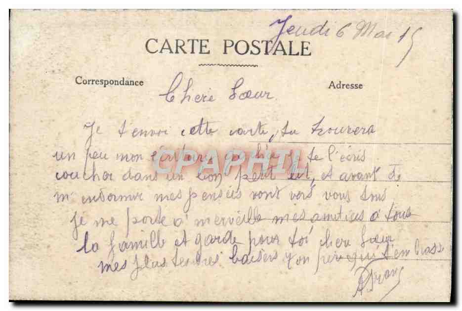 CPA Pervyse Belgique Maisons detruites par le Bombardement Cheval Attelage Militaria — Rückseite