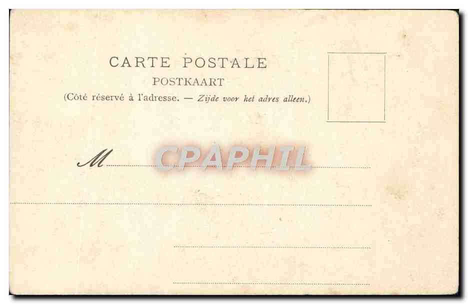 CPA Bruxelles Souvenir de SAR Le Prince Albert et la princesse — Verso