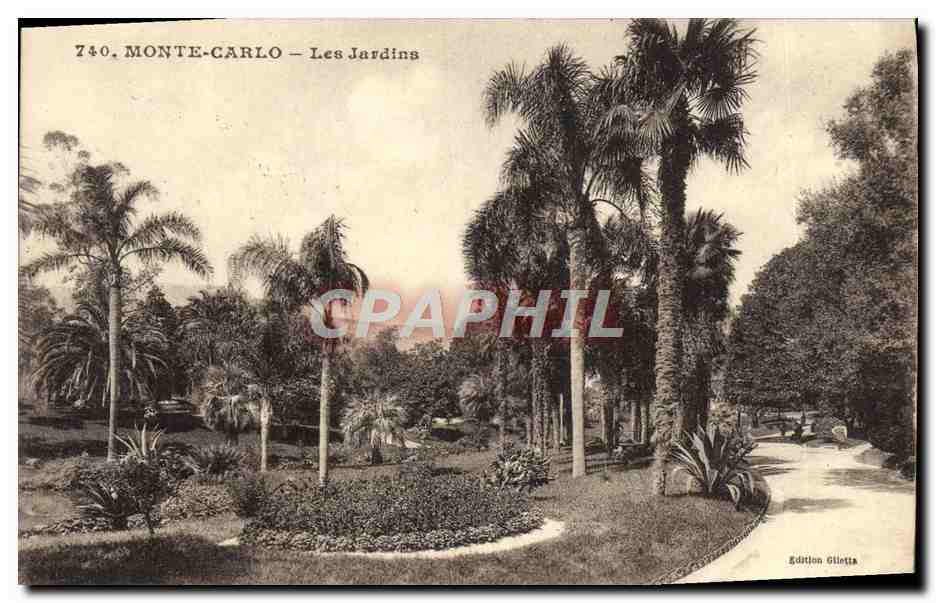 CPA Monaco Monte Carlo les Jardins