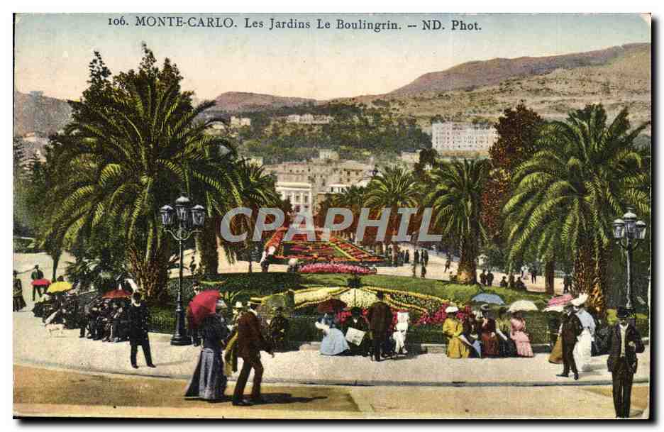 CPA Monaco Monte Carlo Les Jardins Le Boulingrin