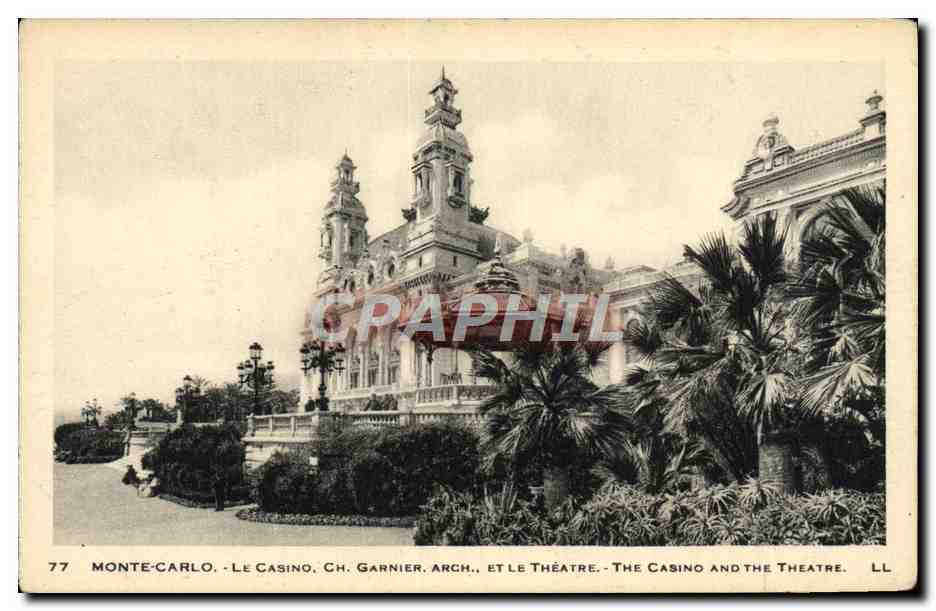 CPA Monte Carlo Le Casino et le theatre