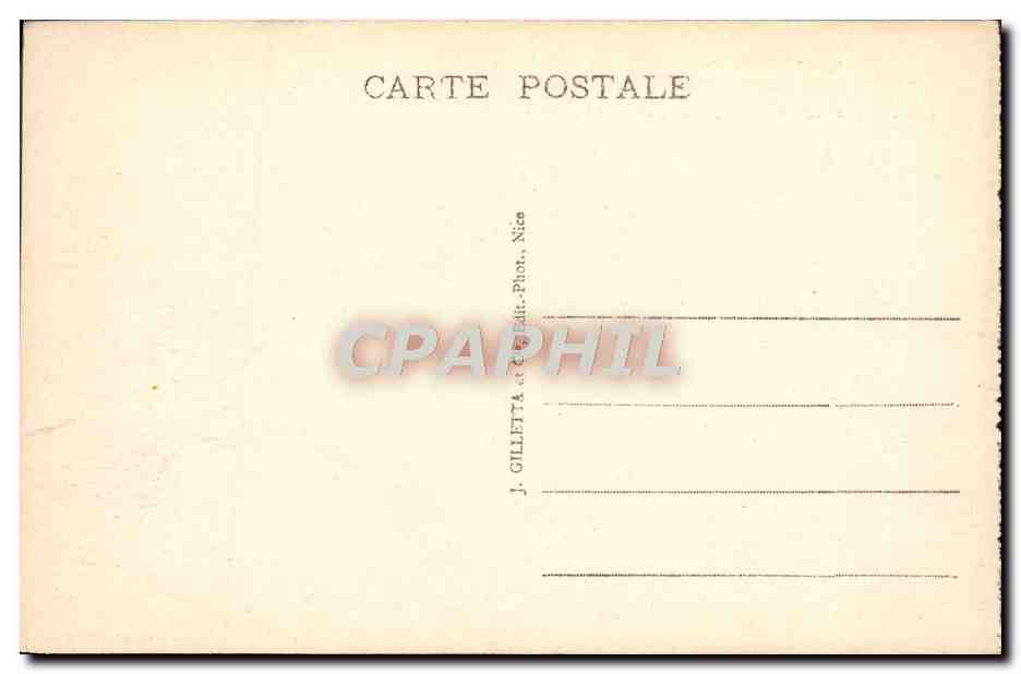 CPA Monaco Palais du Prince et Tete de Chien  — Rückseite