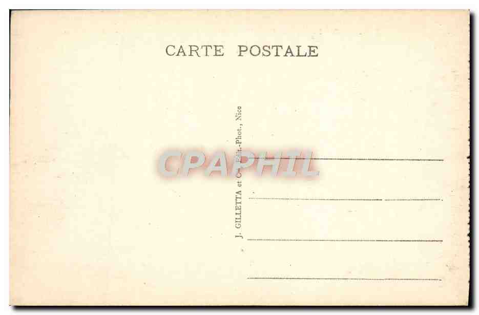 CPA Monte Carlo Vue Generale de Beausoleil Le casino — Back