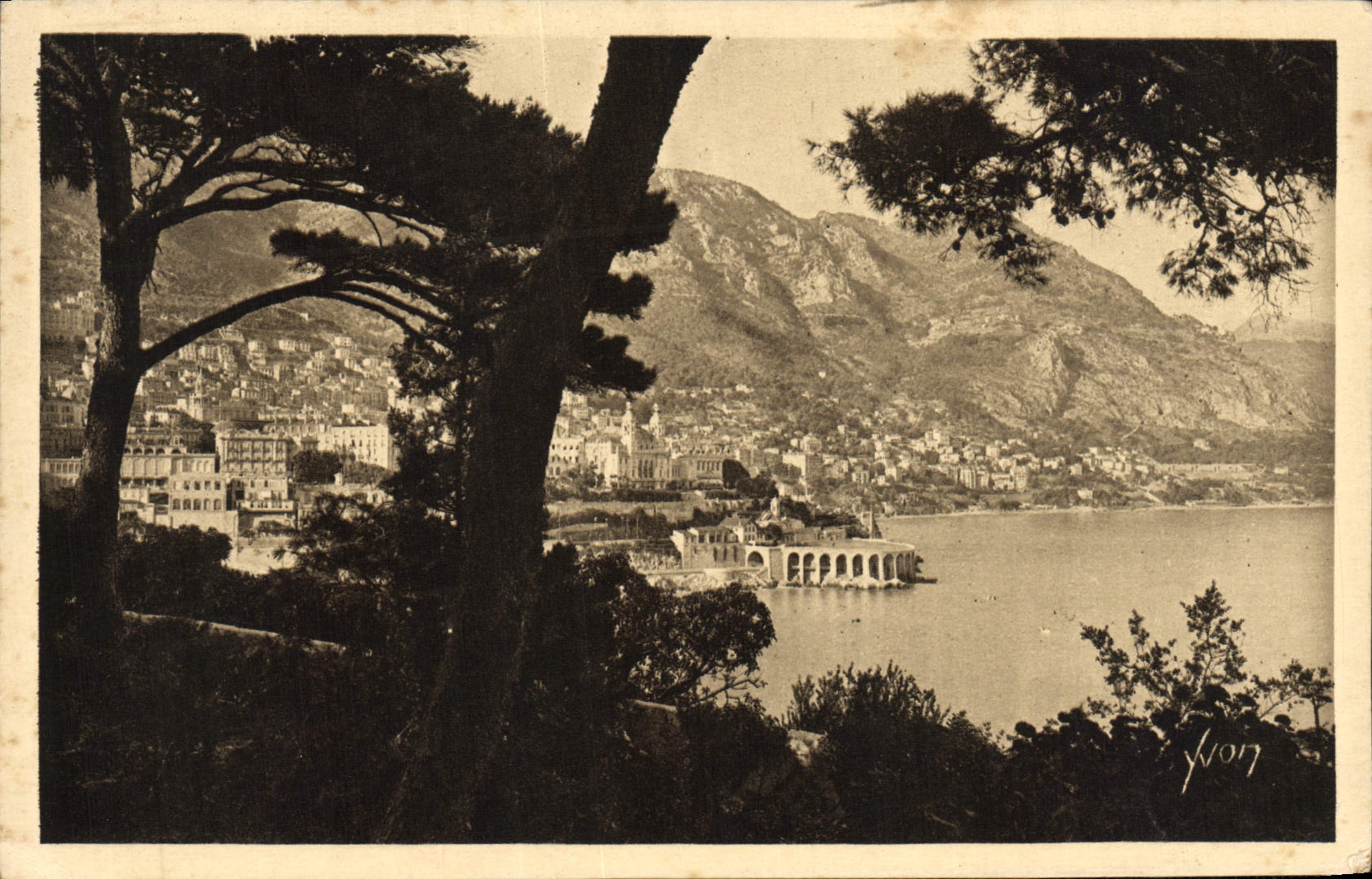 CPA Monte Carlo Vue generale prise de Monaco