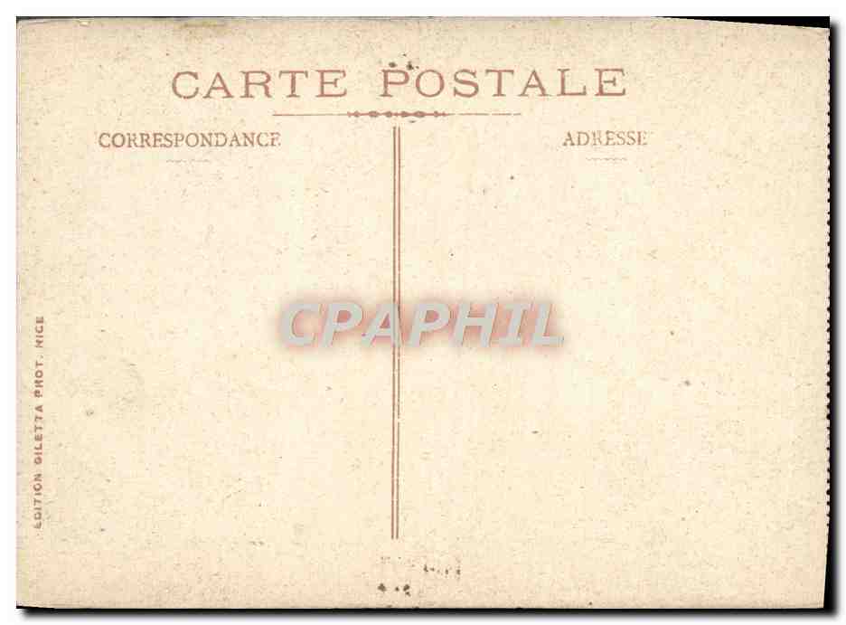 CPA Monte Carlo Les Jardin Montee de la Gare — Back