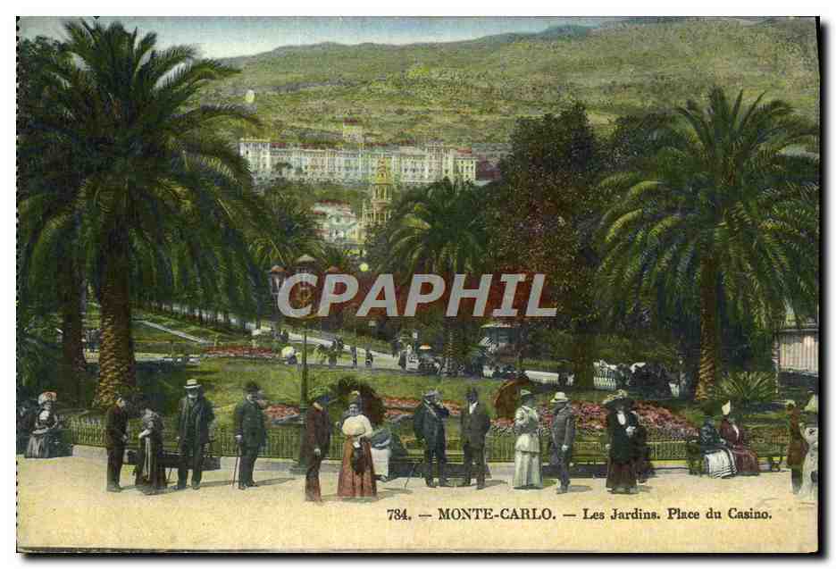 CPA Monte Carlo Les Jardins Place du Casino