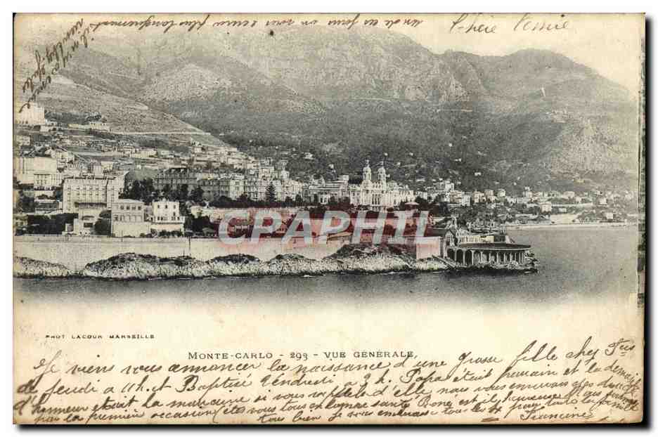 CPA Monaco Monte Carlo Vue generale