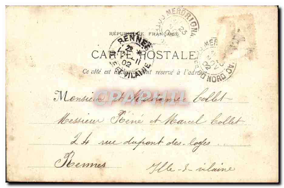CPA Monaco Monte Carlo Vue generale — Rückseite