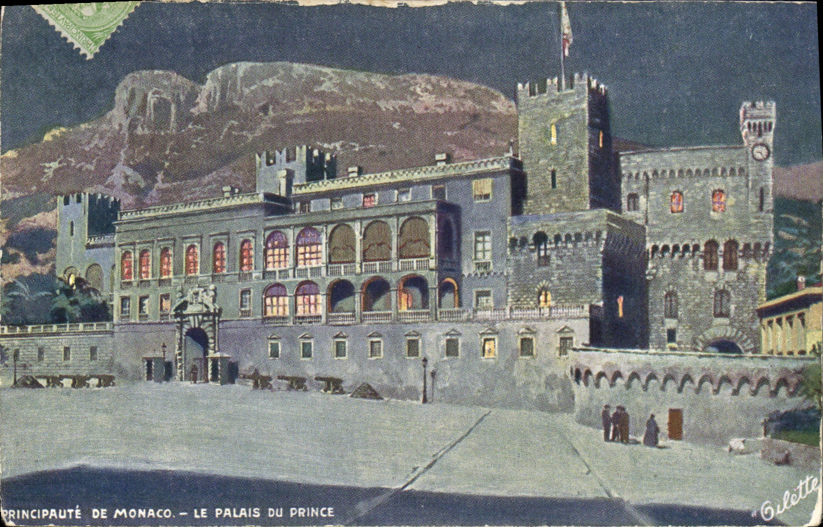 CPA Monaco Principaute Le palais du prince 