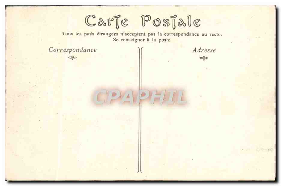 CPA Monaco Palais la salle du trone  — Rückseite