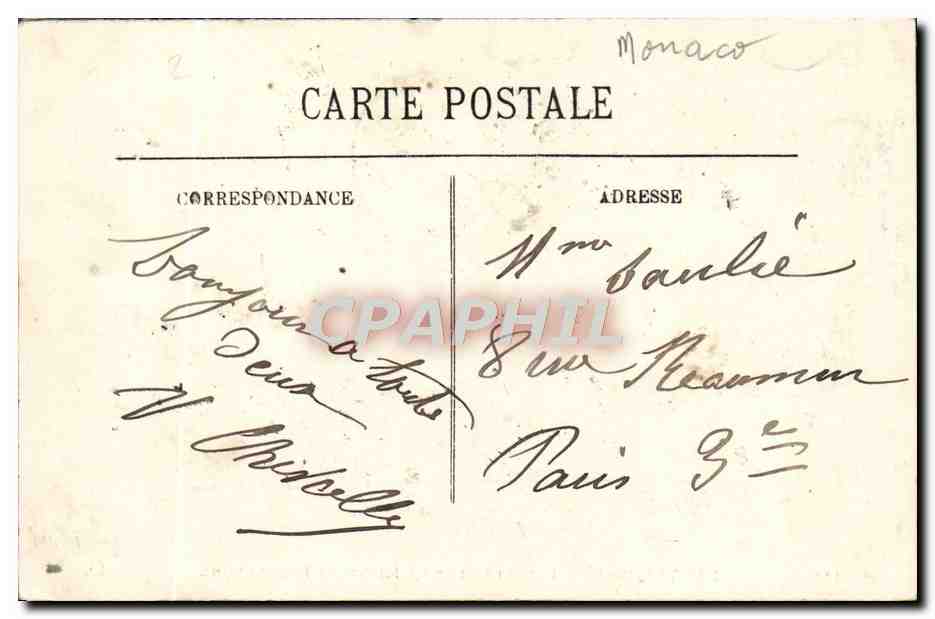 Monte-Carlo — Échappée sur la mer vers Roquebrune — LL, n°111 — Reverso