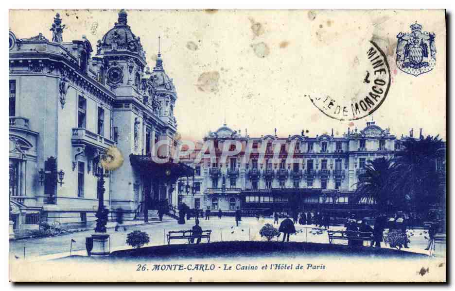 Monte-Carlo - Le Casino et l'Hôtel de Paris — éditeur Artaud et Nozaïs, n° 26