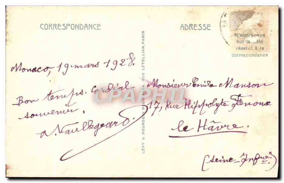 Monaco et Monte Carlo — pris du Signal — LL — Back