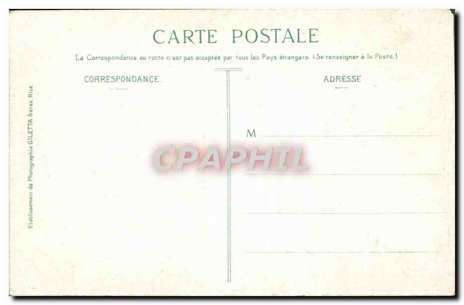 CPA Monte Carlo Un coin des jardins du casino — Rückseite